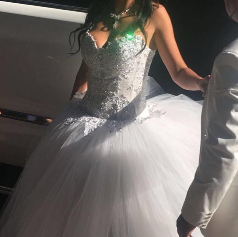 Swarovski Crystal Custom made Wedding Dress